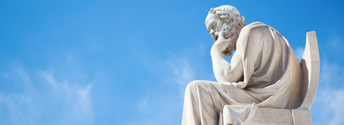 Staty av filosofen Sokrates